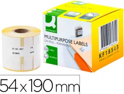 Étiquette adhésive q-connect 59x190mm compatible dymo 99019 boîte 110 unités