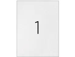 Étiquette adhésive q-connect 210x297mm coins arrondis imprimante jet d'encre laser copieur boîte 100 feuilles 100 unités