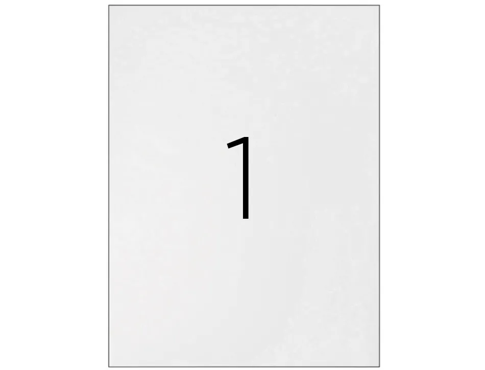 Étiquette adhésive q-connect 210x297mm coins arrondis imprimante jet d'encre laser copieur boîte 100 feuilles 100 unités