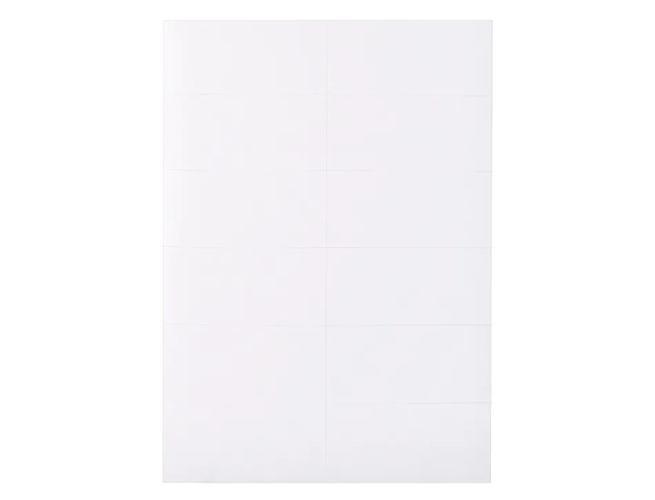 Étiquette adhésive q-connect 96.5x42.3mm coins droits imprimante jet encre laser copieur boîte 100 feuilles 1200 unités