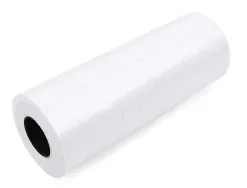 Étiquette adhésive q-connect pour étiqueteuse 1 ligne 8 chiffres format 21x12mm coloris blanc rouleau 1000 unités