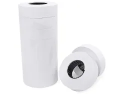 Étiquette adhésive q-connect pour étiqueteuse 1 ligne 8 chiffres format 21x12mm coloris blanc rouleau 1000 unités