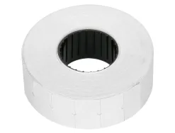 Étiquette adhésive q-connect pour étiqueteuse 1 ligne 8 chiffres format 21x12mm coloris blanc rouleau 1000 unités