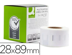 Étiquette adhésive q-connect 58x89mm compatible dymo 99010 boîte 260 unités