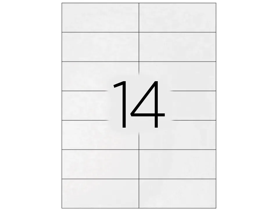 Étiquette adhésive q-connect 99x38.1mm coins arrondis imprimante jet encre laser copieur boîte 100 feuilles 1400 unités