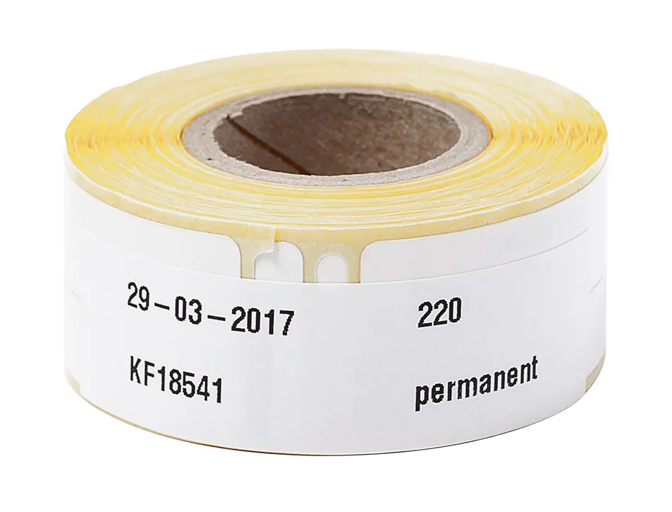 Étiquette adhésive q-connect 12x50mm compatible dymo 99017 boîte 220 unités