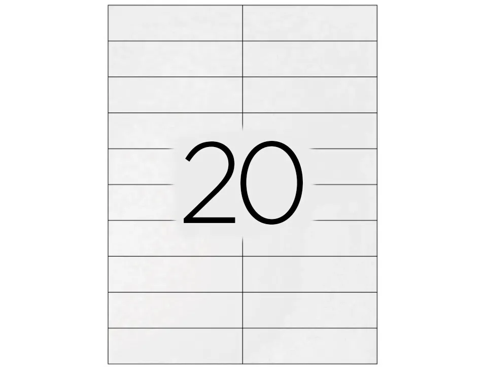 Étiquette adhésive q-connect 105x29mm coins droits imprimante jet d'encre laser copieur boîte 100 feuilles 2000 unités