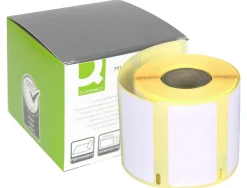 Étiquette adhésive q-connect 38x190mm compatible dymo 99018 boîte 110 unités