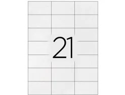 Étiquette adhésive q-connect 63.5x38.1mm coins arrondis imprimante jet d'encre laser copieur 100 feuilles 2100 unités