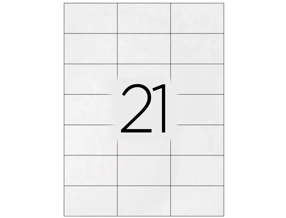 Étiquette adhésive q-connect 63.5x38.1mm coins arrondis imprimante jet d'encre laser copieur 100 feuilles 2100 unités