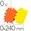 Étiquette affichage apli agipa éclaté effaçable carton fluo 780g 160x240mm 10 unités