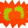 Étiquette affichage apli agipa éclaté effaçable 80x120mm carton fluo 780g assortiment jaune/orange lot 10 unités
