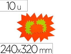 Étiquette affichage apli agipa éclaté effaçable carton fluo 780g 240x320mm 10 unités