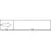Étiquette affranchissement techmay simple 155x39mm boîte 1000 unités