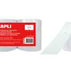 Étiquette apli agipa pour pince permanente format 21x12mm coloris blanc rouleau 1000 unités lot de 6