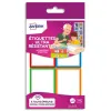 Étiquette avery adhésive 44x64mm cadre couleur ultra-résistante boîte 16 unités