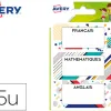 Étiquette avery matières scolaires graphiques 76x34mm boîte 15 unités