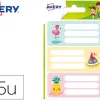 Étiquette avery scolaire flamant rose 76x34mm boîte 15 unités