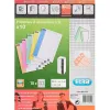 Étiquette l'oblique en bristol pour dossiers az armoires étiquettes nº9 coloris assortis pack 10 planches