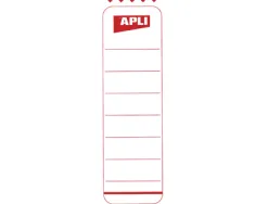 Étiquette opaque apli agipa dos classeur 60x190mm pochette 10 unités