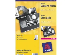 Étiquettes mini avery blanches 46 x 11,1 mm boîte 8400