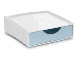 Tiroir rangement cep first ps 186x185x64mm coloris bleu pale