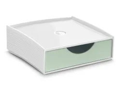 Tiroir rangement cep first ps 186x185x64mm coloris vert sauge