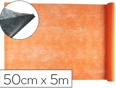 Tissu non tissé liderpapel costumes accessoires chemin de table rouleau 0.42x5m coloris orange