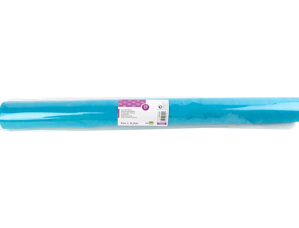 Tissu non tissé liderpapel costumes accessoires chemin de table rouleau 5x0.5m coloris bleu ciel
