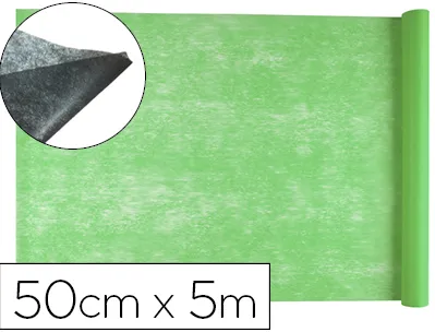 Tissu non tissé liderpapel costumes accessoires chemin de table rouleau 0.42x5m coloris vert