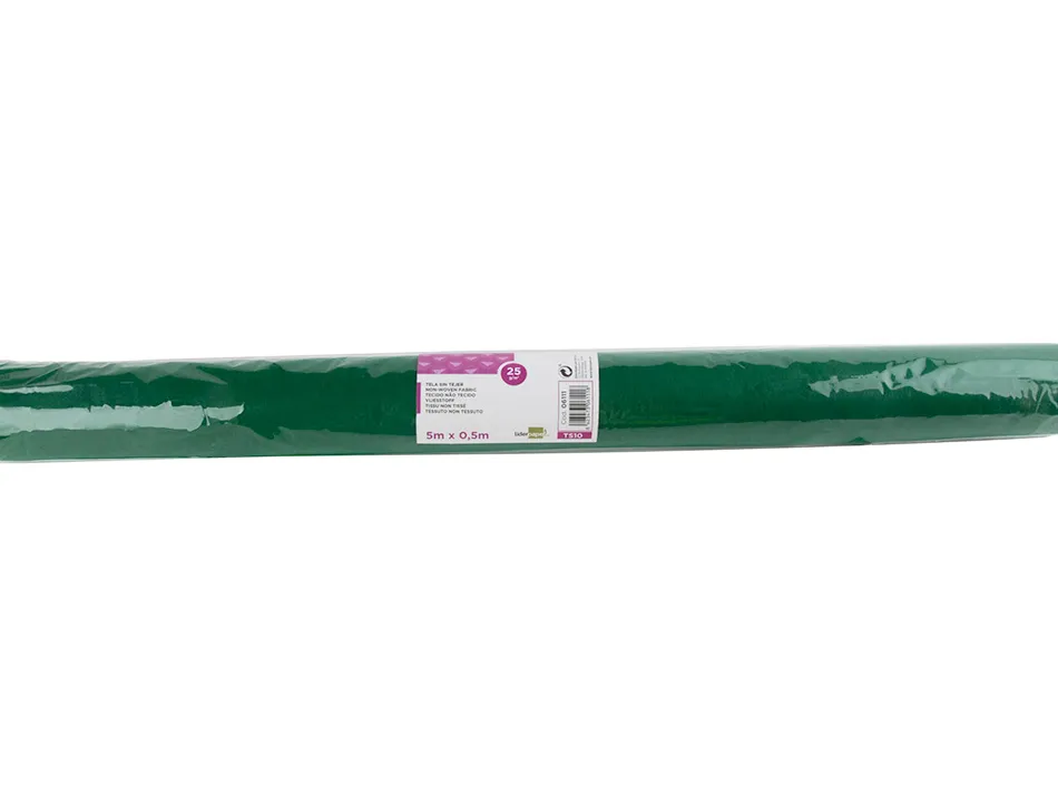 Tissu non tissé liderpapel costumes accessoires chemin de table rouleau 0.42x5m coloris vert