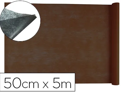 Tissu non tissé liderpapel costumes accessoires chemin de table rouleau 5x0.5m coloris marron