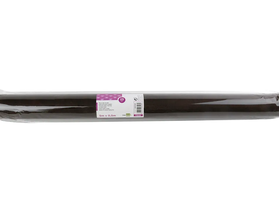 Tissu non tissé liderpapel costumes accessoires chemin de table rouleau 5x0.5m coloris marron