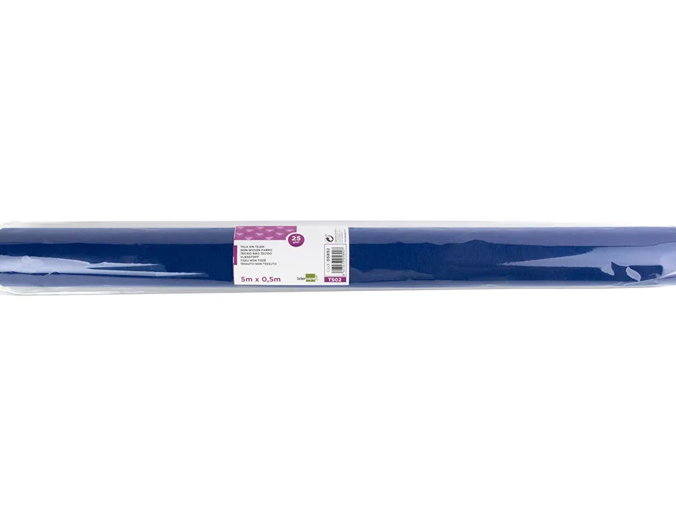 Tissu non tissé liderpapel costumes accessoires chemin de table rouleau 5x0.5m coloris bleu marine