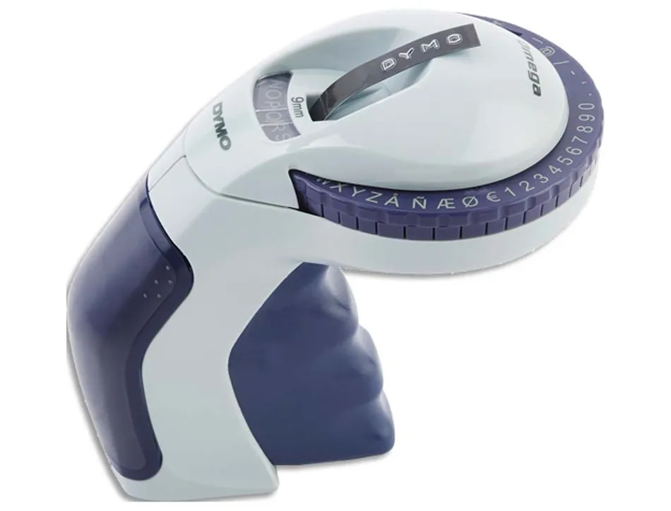 Titreuse dymo omega manuel bleu gris