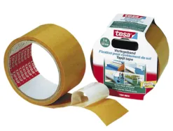 Toile adhésive tesa double-face fixation revêtement sol 50mmx5m