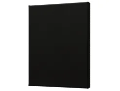Toile noire sur chassis liderpapel 12p agrafee au dos 100% coton 46x61 cm 320g/m2 certifie fsc