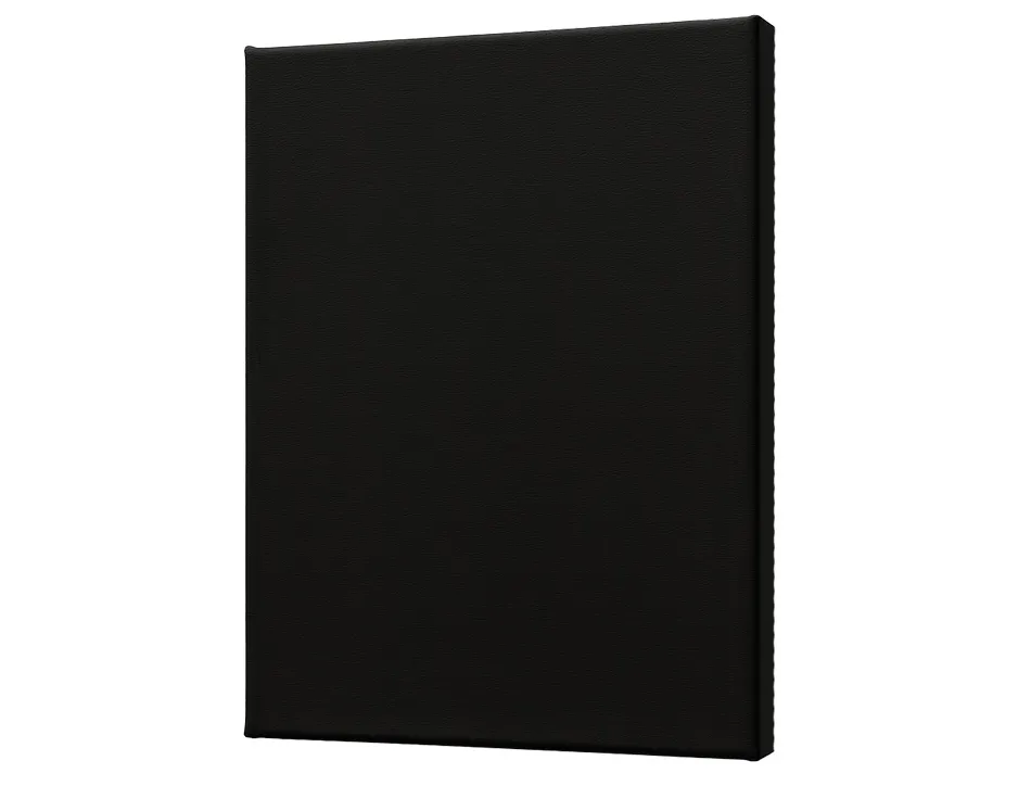 Toile noire sur chassis liderpapel 12p agrafee au dos 100% coton 46x61 cm 320g/m2 certifie fsc