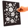 Toile noire sur chassis liderpapel 4p agrafee au dos 100% coton 22x33 cm 320g/m2 certifie fsc