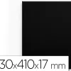 Toile noire sur chassis liderpapel 6f agrafee au dos 100% coton 33x41 cm 320g/m2 certifie fsc
