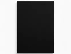 Toile noire sur chassis liderpapel 6f agrafee au dos 100% coton 33x41 cm 320g/m2 certifie fsc