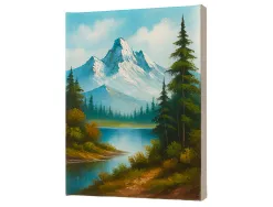 Toile sur chassis 3d liderpapel 12p extra large agrafee au dos 100% coton 46x61 cm 380g/m2 certifie