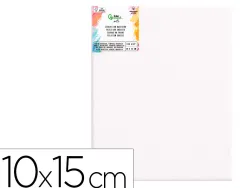 Toile sur chassis liderpapel 0p agrafee au dos 100% coton bords en bois 10x15 cm 280g/m2 certifie