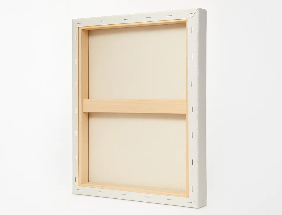 Toile sur chassis liderpapel 3p agrafee au dos 100% coton bords en bois 20x25 cm 280g/m2 certifie