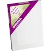 Toile sur chassis liderpapel 15p agraffe au dos 100% coton 1,8x3,8 cm bords en bois 65x50 cm
