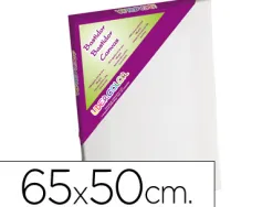 Toile sur chassis liderpapel 15p agraffe au dos 100% coton 1,8x3,8 cm bords en bois 65x50 cm