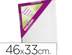 Toile sur chassis liderpapel 8p agraffe au dos 100% coton 1,8x3,8 cm bords en bois 46x33 cm