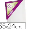 Toile sur chassis liderpapel 5p agraffe au dos 100% coton 1,8x3,8 cm bords en bois 35x24 cm