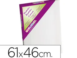 Toile sur chassis liderpapel 12p agraffe au dos 100% coton 1,8x3,8 cm bords en bois 61x46 cm