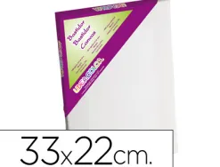 Toile sur chassis liderpapel ap agraffe au dos 100% coton 1,8x3,8 cm bords en bois 33x22 cm
